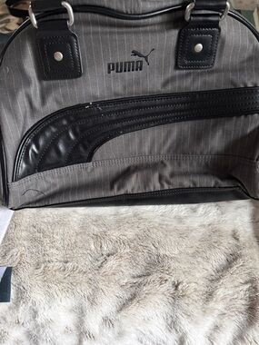 Puma Gray and Black Men’s Messenger Bag